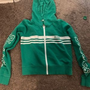 Size medium cropped dickies zip up hoodie